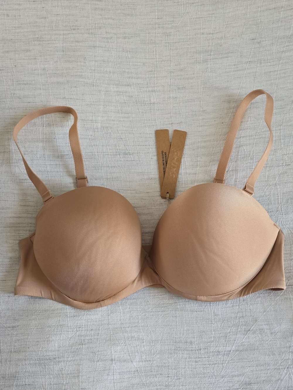 SKIMS Ultimate Push Up Strapless Bra Size:36C Clay